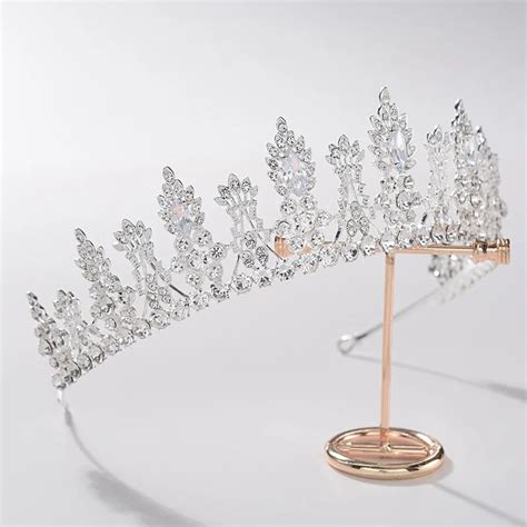 Baroque Luxury Rhinestone Floral Crystal Bridal Jewelry Sets Gofaer
