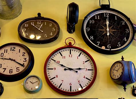 Black And White Vintage Clock Photography