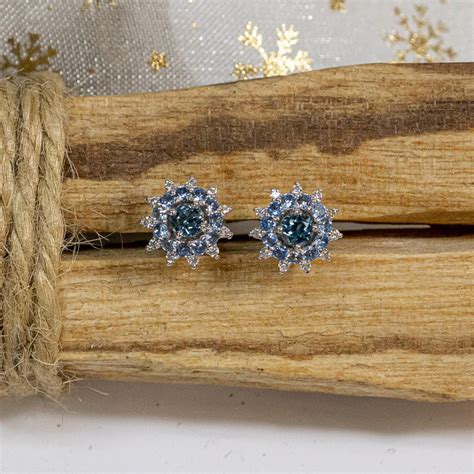 Серебряные серьги с топазами «Атом» | Восемь | Интернет магазин ...