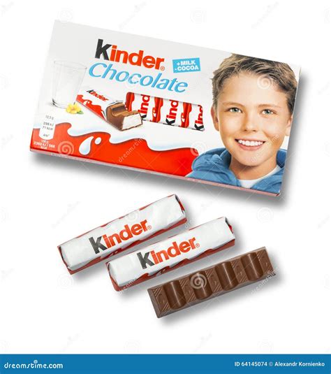 Kinder Chocolate Bars Editorial Image 64145074