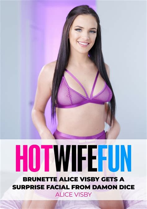 Brunette Alice Visby Gets A Surprise Facial From Damon Dice By