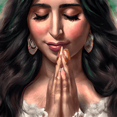 Praying Latina Angelina Creative Fabrica