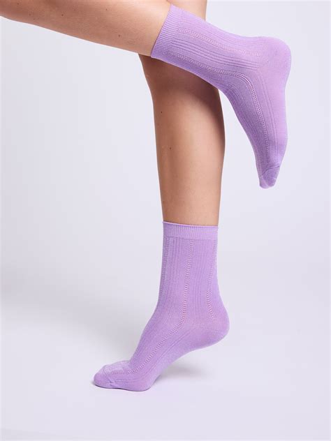 Stella Ankle Purple Pop CHANGE Lingerie