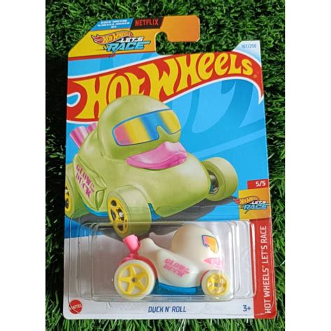 HOT WHEELS 風火輪 DUCK N ROLL DUCK GLOW IN THE DARK 讓我們比賽 蝦皮購物