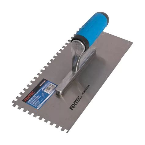 fixtec mm plastering notched tile trowel  high quality stainless