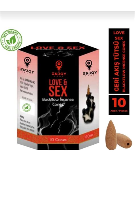 ENJOY SHOP Love Sex Afrodizyak Kokulu Geri Akışlı Tütsü Konikleri 10 Adet Pcs Backflow Cones