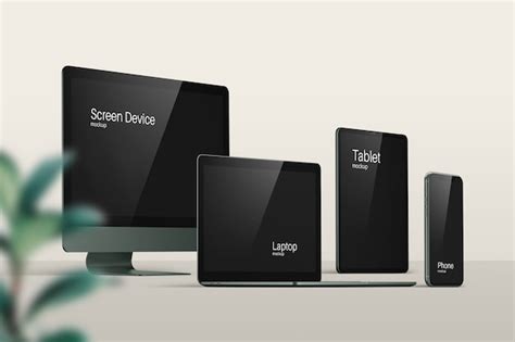 Premium PSD | Modern devices mockup
