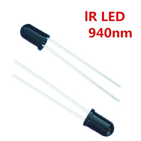 100pcs Infrared LED Diode 5mm 940nm Powerful Laser Infrared Lamp ...