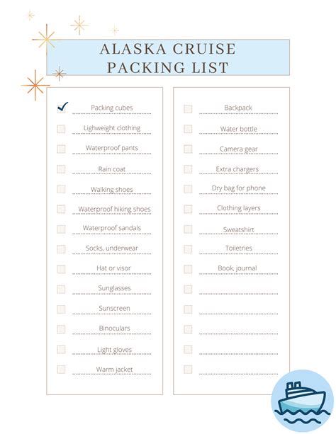 10 Alaska Cruise Packing Dos And Donts | CruiseTipsTV - Worksheets Library
