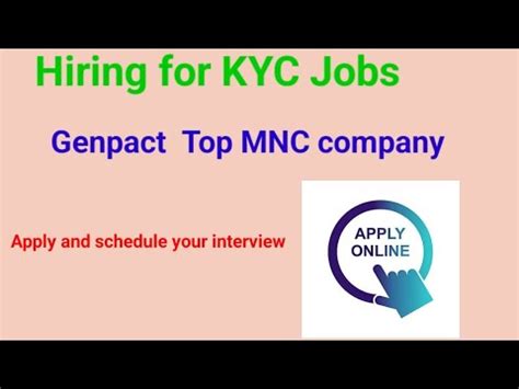 Genpact Top MNC Company KYC Jobs Apply Fast YouTube