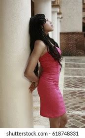 Pink Dress Gorgeous Sexy Latina Images Stock Photos Vectors Shutterstock