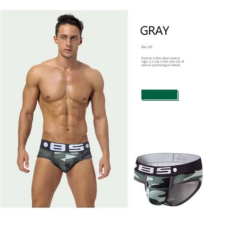 Orlvs Slip En Maille Pour Homme Sous V Tement Sexy Bikini Culotte Bluegrey Jockstrap Gay