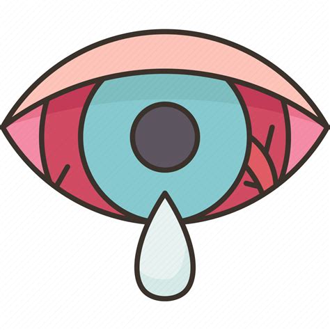 Allergic Eyes Irritated Infection Tears Icon Download On Iconfinder