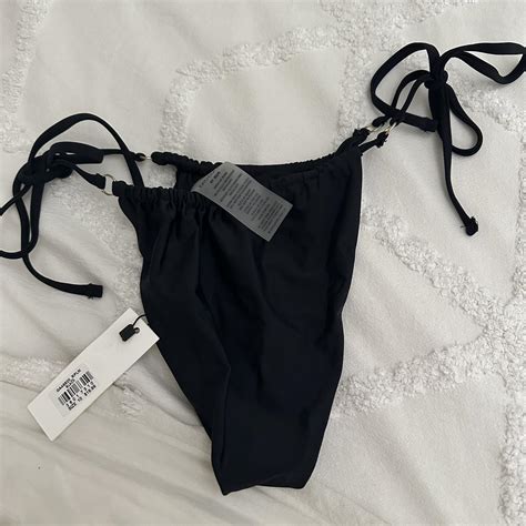 Black Glassons Bikini Bottom Brand New With Tags Depop