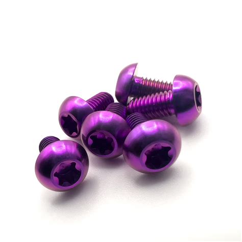 Titanium Mtb Bolt Rotor Bolt Kit By Trail Arc Purple For Sram