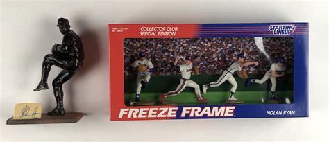 Lot Detail Nolan Ryan Signed Statue Starting Lineup Freeze Frame