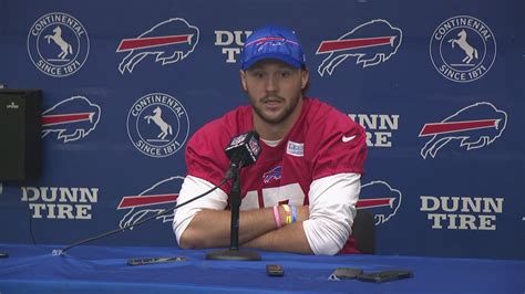 Bills Qb Josh Allen Talks About Minicamp Stefon Diggs