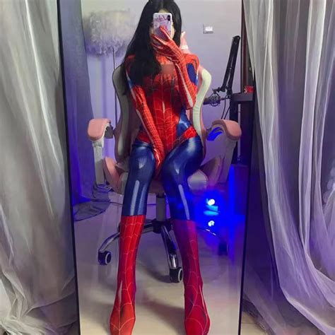 Churchf Tifu Big Tic Lingerie Anime Open Set Rpg Uniform Cosplay Spider Man Suit