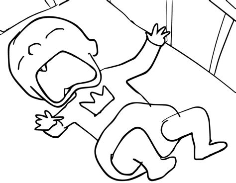 The Baby In Yellow Coloring Pages Coloringlib