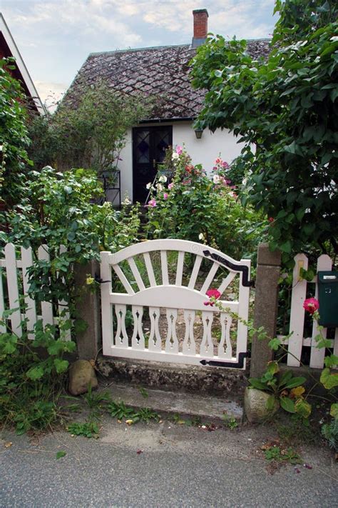 Garden Cottage With Gate Stock Photo Image Of Cute Sweden 21365194