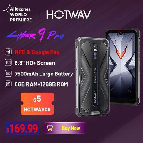 Hotwav Cyber 9 Pro 4g Rugged Smartphone Helio P60 Octa Core 6 3 8gb