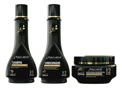 Kit Mandioca Raiz Latina Shampoo Sem Sal Condicionador Parcelamento Sem Juros