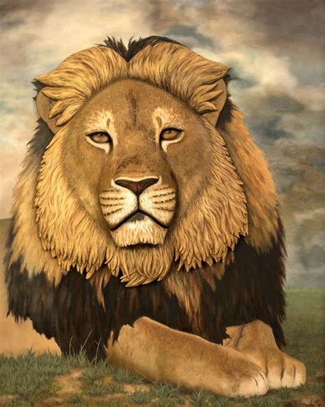 The Lion 3d Painting Wild For Life Art By Marilyn Frazier