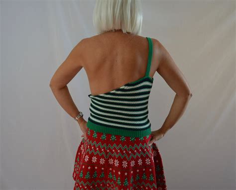 Sexy Ugly Christmas Sweater Reindeer Boob Tank Included Off Etsy