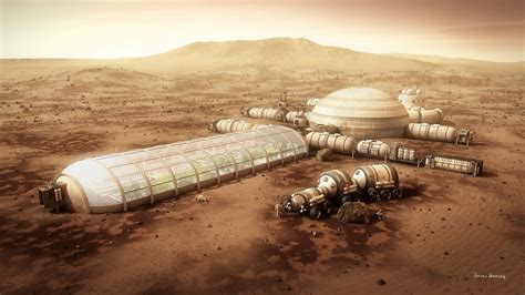 "Mars Settlement With Farm" by BryanVersteeg | Redbubble