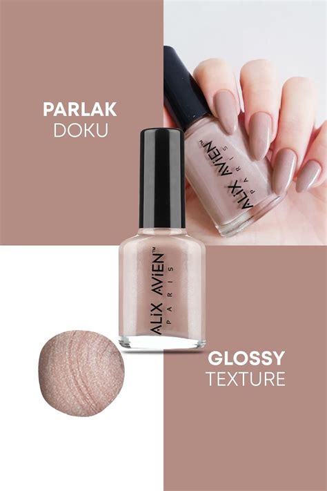 Alix Avien Nude Kahve Oje Yüksek Pigmentli Uzun Süreli Kalıcılık Hızlı Kuruma Nail