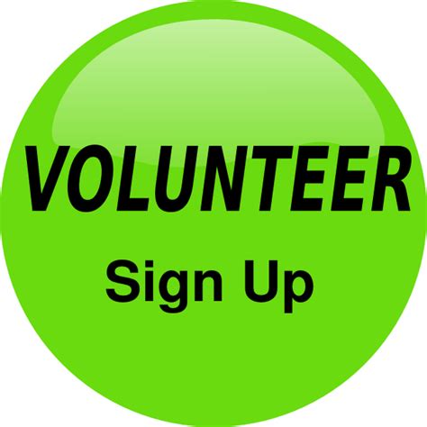 Volunteer Sign Up Button Clip Art At Vector Clip Art Online