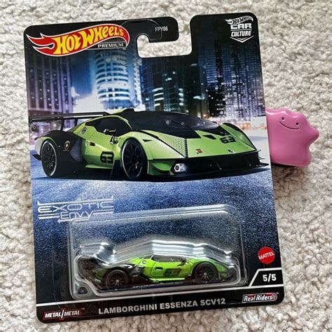 Hot Wheels Premium Lamborghini Essenza SCV Exotic Envy Shopee Malaysia