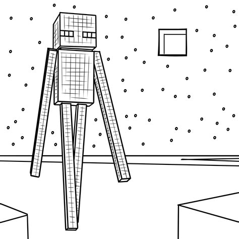 Enderman Minecraft Coloring Pages [2025]