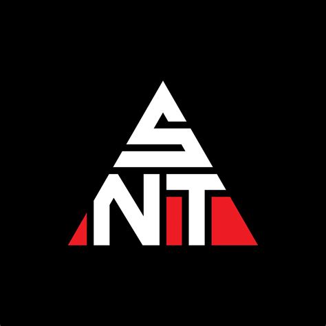 SNT triangle letter logo design with triangle shape. SNT triangle logo ...