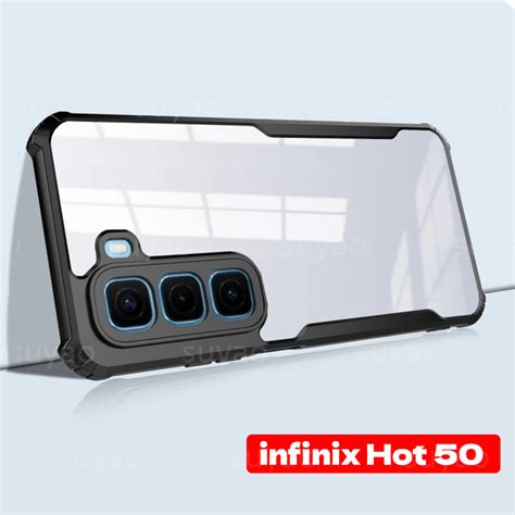 Para infinix Hot 50 Pro Plus 50Pro 2024 Capa De Telefone Transparente Armadura Acrílica