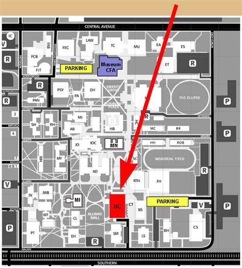 Campus Map of University Center