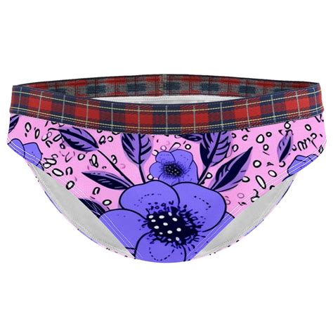 Brief Underwear Bikini Panties For Women Bikini Underwear M Floral Purple Pink Walmart