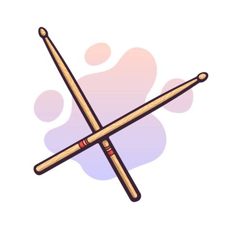 20 Crossed Drumsticks Background Illustrations Royalty Free Vector