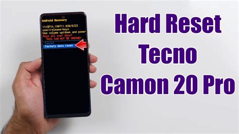 Hard Reset TECNO Camon 20 Pro Factory Reset Remove Pattern Lock