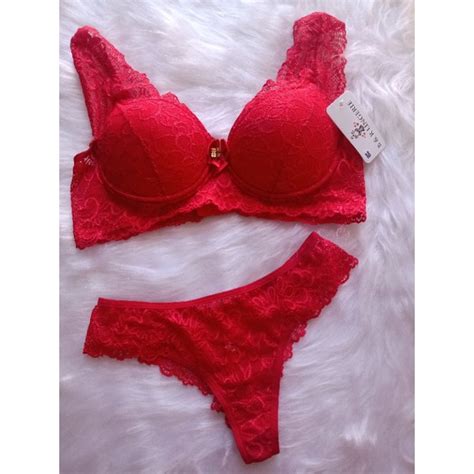 Kit Conjuntos De Lingerie Bojo Renda Fio Duplo Atacado Shopee Brasil