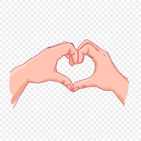 Hand Painted Material PNG Image Hand Painted Heart Shaped Hands Png