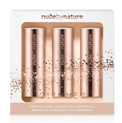 Buy Nude By Nature Glimmer Moisture Shine Lipstick Trio At Mighty Ape NZ