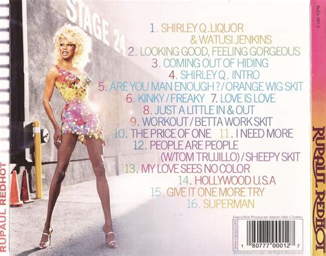 Car Tula Trasera De Rupaul Red Hot Portada