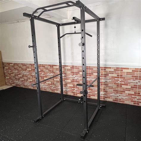 Synergee Power Rack Cage With Pully System J Cups Safety Arms Pull