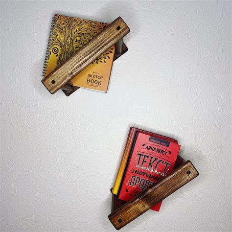 Настенные книжные полки, полки для книг из натурального дерева, Для ...