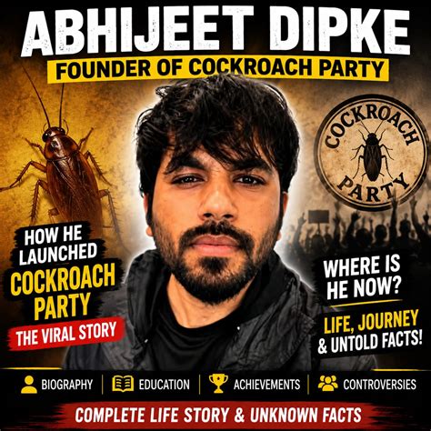 abhijeet dipke biography cockroach party founder viral story family