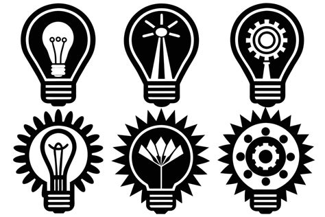 Set Of Light Bulbs Outline Icon 45591905 Vector Art At Vecteezy