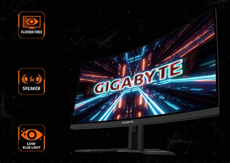 Gigabyte G27QC-A 27" 1ms 165Hz FreeSync Premium/G-Sync VA QHD Curved ...