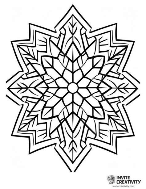 Snowflake Coloring Pages (Free Printable PDFs) - Invite Creativity