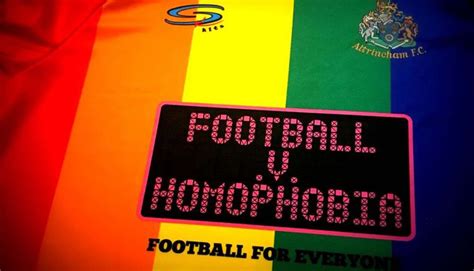 Altrincham Support Football V Homophobia Campaign With Rainbow Kit Soccerbible